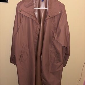 Joy Lab Light Mauve Raincoat Jacket